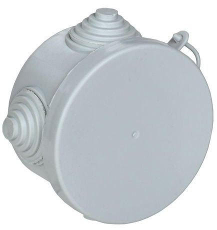 Коробка распределительная КМ для о/п D=65х40мм IP54 4 вв (7035) GENERICA - UKO21-065-040-000-K03-54 IEK