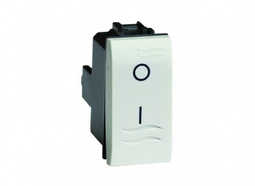 Выключатель 1-кл. 2п 1мод. Brava 16А IP20 сл. кость DKC 75131S ДКС