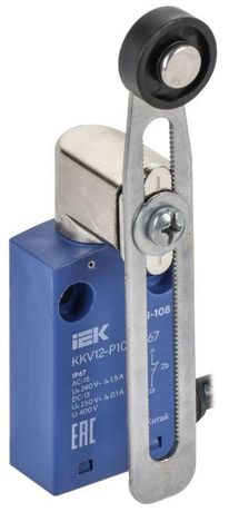 Выключатель концевой C6N-108 регулируемый рычаг с роликом IP67 IEK - KKV12-P108-1-67