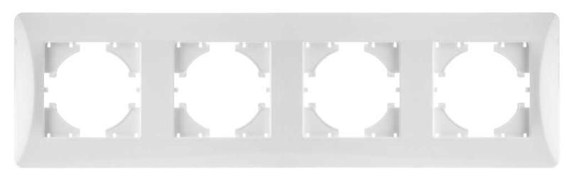 Рамка 4-местная Ugra, белый - С1140-001 GUSI