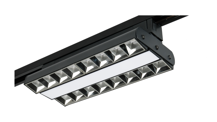 Светильник светодиодный трековый PTR 2260R 1F2S 60Вт 3000К IP40 60град./120град./60град. 280мм BL черн. Pro+ JazzWay 5039551