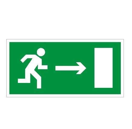 Пиктограмма ПЭУ 094 Выход прямо правосторонний (335х165) РС-LYRA | 2502001300 Световые Технологии