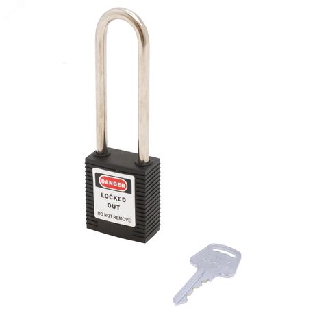 Замок безопасности навесной BD-G25S Black - 10255 ПТК