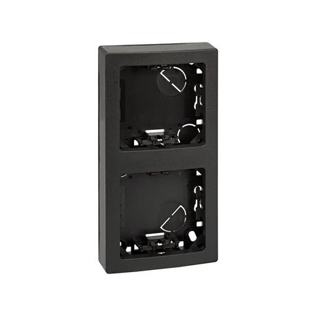 Рамка на 2 поста вертикальная 75х146 мм, S73L, графит - 73621-62 Simon