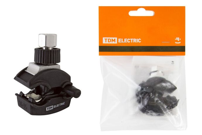 Зажим герметичный для ответвления от неизолированного проводника ЗГОНП 16-95/1,5-10 (N616) рознич. упак. | SQ0412-1008 TDM