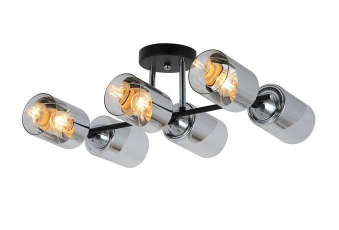 Светильник подвесной Dual E27х6 60Вт IP 20 Freya FR5226PL-06B