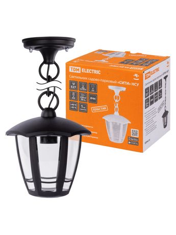 Светильник садово-парковый "СИТИ" НСУ 07-60-002 У1 6-ти гранник подвесной черный | SQ0330-1308 TDM