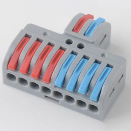 Клемма СМК 3х4 проходная разветвительная 3 полюса, с монтажной площадкой (1 ввод, 4 вывода на полюс) (25 шт/уп) | 07-5231 REXANT MEET