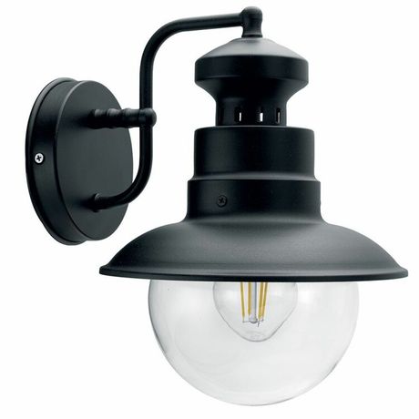 Светильник садово-парковый PL571 на стену вниз 60W 230V E27, черный | 11597 Feron