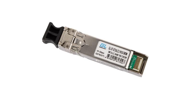 Модуль SFP+CWDM 10Гбит/с два волокна SM 2xLC 1550нм 24dB NIKOMAX GL-OT-ST24LC2-1550-CWDM GIGALINK