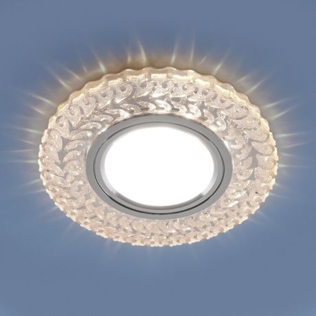 Светильник точечный встраиваемый 2223 MR16 CL прозрачный с подсветкой | a043146 Elektrostandard