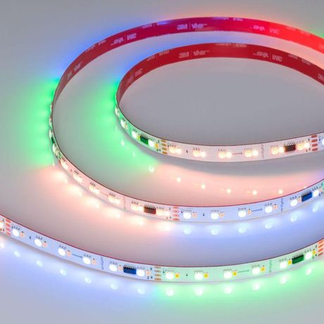 Светодиодная лента SPI-BA120-12mm 24V RGBW-Warm-PX6-BPT (16 W/m, IP20, 5060/2835, 5m) (Arlight, бегущий огонь) | 040620 Arlight