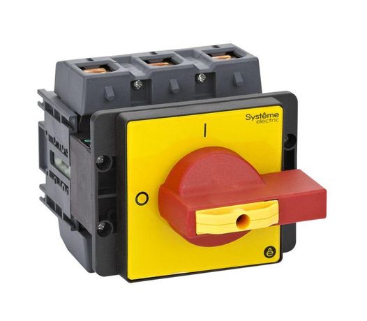 КРАСНОЙ РУКОЯТКОЙ НА ДВЕРЦУ 4 ВИНТА 1 ЗАМОК - MSD175360R ВЫКЛЮЧАТЕЛЬ-РАЗЪЕДИНИТЕЛЬ 3P 175A IP20 С APC