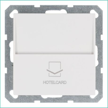 Выключатель карточный 10А IP20 отельный механизм бел. глянцевый Jasmart G6209W