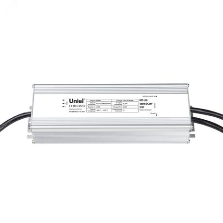 Блок питания UET-L50 400W/DC24V IP67 для прожекторов линейных DC24V 400Вт Алюминиевый корпус - UL-00008438 Uniel