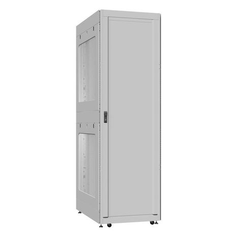 Шкаф серверный 52U 800х1200 передняя дверь: одностворчатая глухой металл IP51. задняя двустворчатая перфорированная IP20. боковые панели: перфорированные. цвет: серый RAL7035 - EX 8252.7242 SYSMATRIX