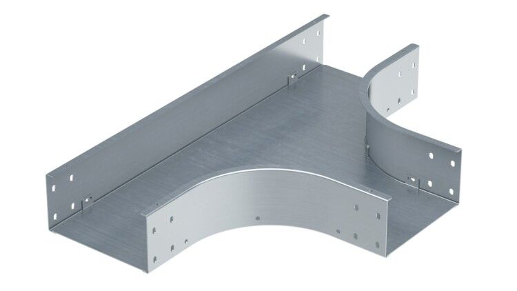 Ответвитель Т-образный 50х400, 1,5 мм, цинк-ламель, в комплекте с крепежными элементами и соединительными пластинами, необходимымидля монтажа - STM540KZL ДКС