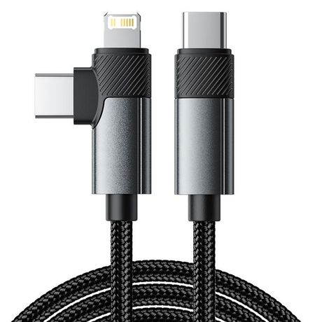 Кабель 2в1 Type-C Lightning 65Вт 1м нейлон. оплетка черн. Rexant 18-7095 MEET