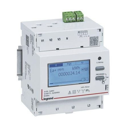 Однофазный счётчик EMDX - 63 А 2 модуля 412040 Legrand