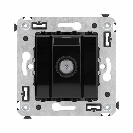 Розетка телевизионная оконечная TV СП Avanti "Черный квадрат" DKC 4402523 ДКС