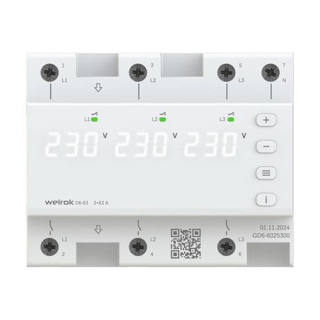 Реле напряжения D6-63 Welrok 4660251140380