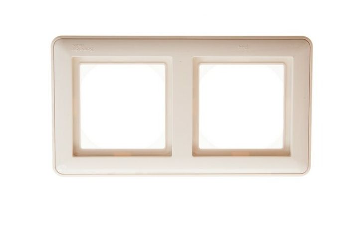 Рамка 2-м W59 Aqua IP44 сл. кость SE KD-2B-28 APC