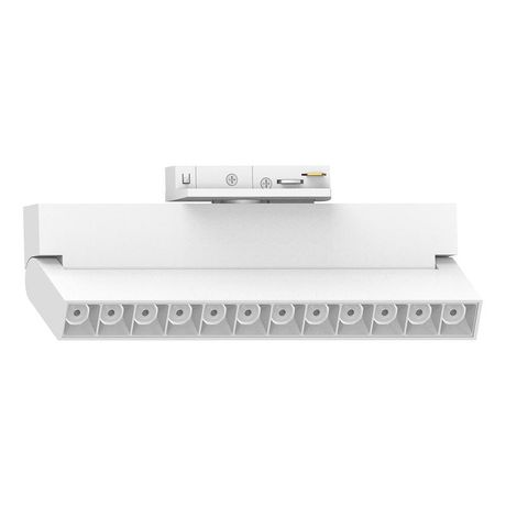 Светильник светодиодный трековый на шинопровод ДПО-12w 4000К 1080Лм поворотный белый - 51715 FERON