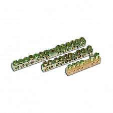 Шина "земля-ноль" 6 отв. для провода сечением до 6кв.мм Рувинил ШЗН-06 TYCO