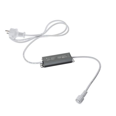 Трансформатор 230В - 24В 40Вт алюм. корпус провод бел. каучук Neon-Night 531-311