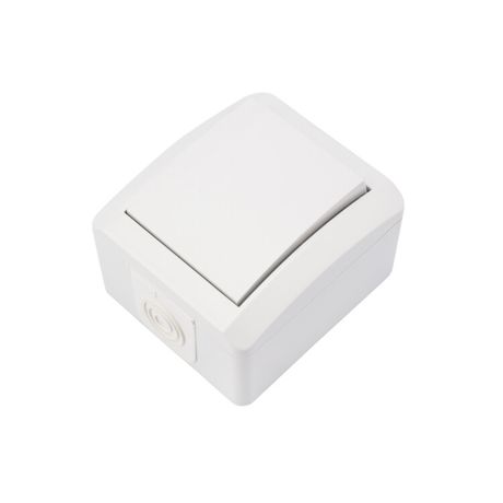 Выключатель одноклавишный INDUSTRIAL IP54, о/у, белый | KR-78-0834 Kranz