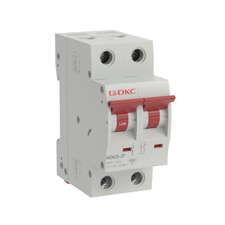 Автоматический выключатель модульный YON max типа MD63S, 4,5кА, 2 полюса, хар-ка B, 50А | MD63S-2PB50 DKC ДКС