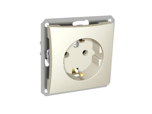 Механизм розетки 1-м СП Дуэт 16А с заземл. беж. SchE WDE000243 APC