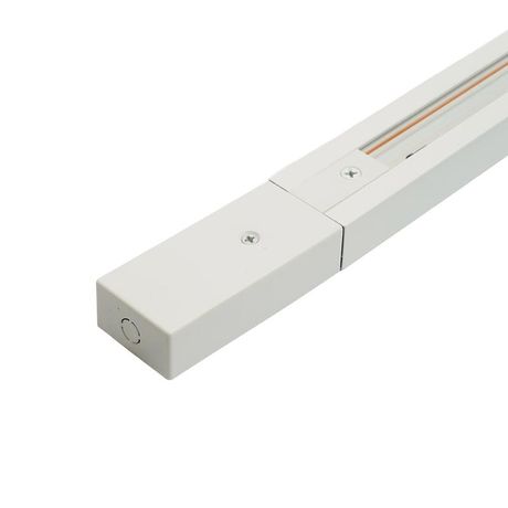 Шинопровод для трековых светильников 1м белый квадратный (в наборе токовод заглушка крепление) - 51887 FERON
