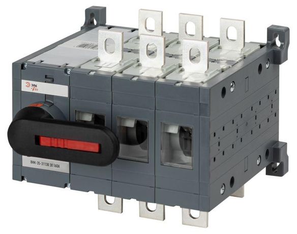 Эра Б0054015 Выключатель-разъединитель ВНК-35-31130 PRO mvr30-3-160E 3П 160А на 2 направления с фронтальной рукояткой управления