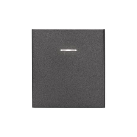 Выключатель 1-кл. СП STRONG MIELE 10А с подсветкой графит Kranz KR-78-0713-6