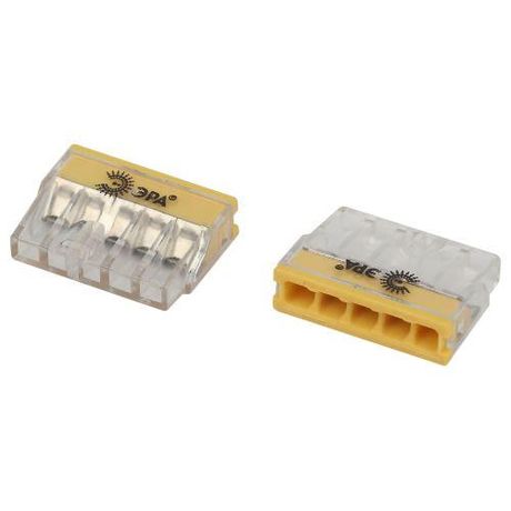 Клемма быстрозажимная 2273-205 компактная 5-проводная 0.2-2.5 мм2 NO-225-360 (упаковка 30 шт.) - Б0067925 ЭРА