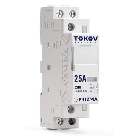 Контактор модульный 18мм 25А 230В АС 2НО PRIZMA TOKOV ELECTRIC TKE-PZ-MC-1-25-230-20 TOKOV ELECTRIC арт. TKE-PZ-MC-1-25-230-20