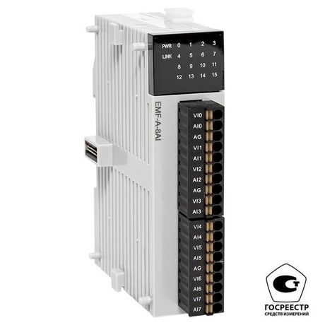 Модуль аналогового ввода EMF 8 PRO-Logic (с поверкой) | EMF-A-8AI-V EKF