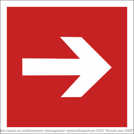 Знак безопасности NPU-1818.F01-01''Направляющая стрелка'' - a35032 BS