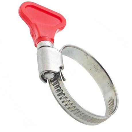 Хомут обжимной из нержавеющей стали 25-40 (с бабочкой) (1шт) - ярлык | 112847 Tech-KREP