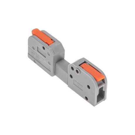 Клемма СМК 222-421R проходная разъемная 1 полюс серая 0,2-2,5/4мм² (50 шт/уп) | 07-5261 REXANT MEET