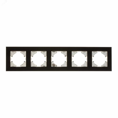 Рамка 5-местная Ugra алюминий, чёрный - С1150-035 GUSI
