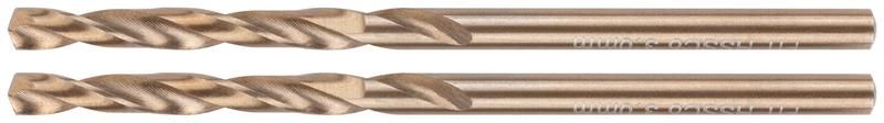 Сверло HSS по металлу Профи, с добавкой кобальта 5%, в блистере 3,0 х 61 мм (2 шт) - 34430 РОС