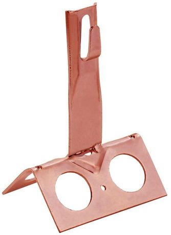 Держатель проводника круглого 6-8мм для конька широкого h=80мм медь IEK - ZDP81-50-4-68-80