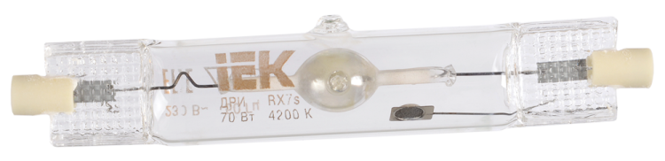 Лампа газоразрядная металлогалогенная ДРИ 70Вт линейная 4200К RX7s MHN-TD IEK MHL-70-4200-RX7S