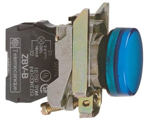 Лампа сигнальная 22мм 24В син. SchE XB4BVB6 Schneider Electric