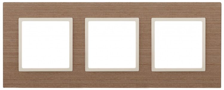 Рамка для розеток и выключателей ясень дерево ЭРА Elegance 14-5303-07 - Б0034578
