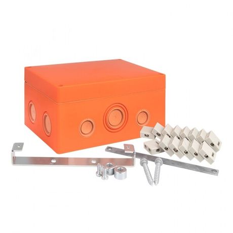 Коробка распределительная огнестойкая (176х126х74) 14 кк/0,5-4мм /12 мв IP66 EKF PROxima | plc-kmrf-176-144