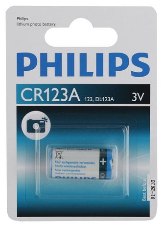 Элемент питания литиевый CR123 3В Philips Б0066246 PHILIPS Элементы питания арт. Б0066246