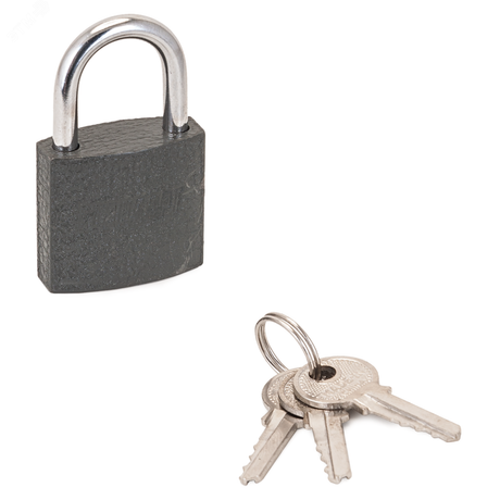 Замок навесной с цилиндровым механизмом секрета, СТАНДАРТ HG-330 серый - 4865 ПТК